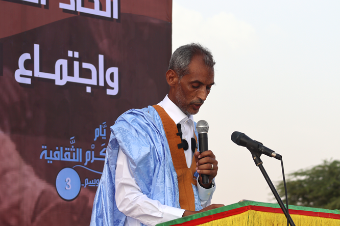 رئيس المهرجان السيد خطاري ولد الشيخ البيظان 