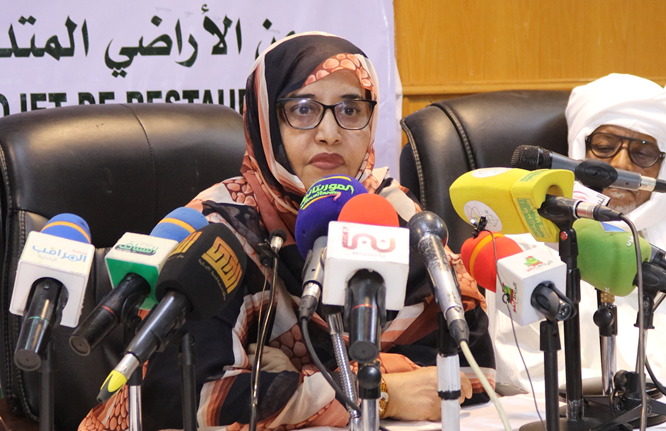 وزيرة البيئة والتنمية المستدامة؛ السيدة مسعودة بنت بحام ولد محمد لغظف