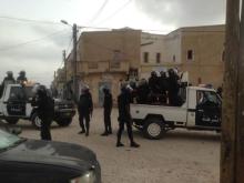 صورة من استعدادات الشرطة مساء اليوم